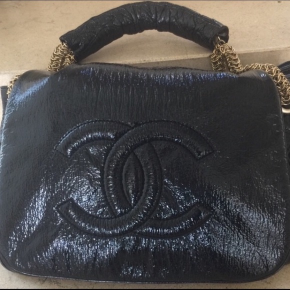 2009 CHANEL Black Rock & Chain XL Cabas Tote EUC - Picture 10 of 16